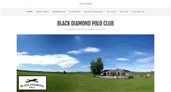 Desktop Screenshot of blackdiamondpolo.com