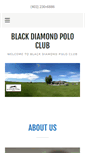 Mobile Screenshot of blackdiamondpolo.com